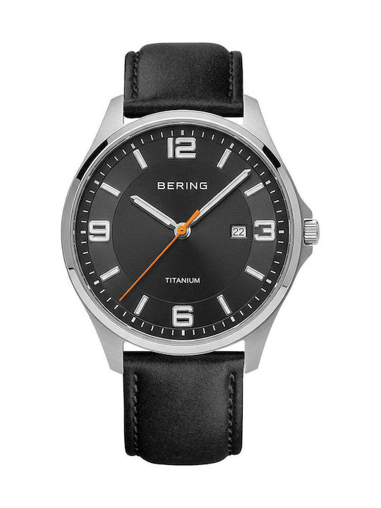 Bering Time Мъжки Часовник На Батерия С Черна Метална Гривна