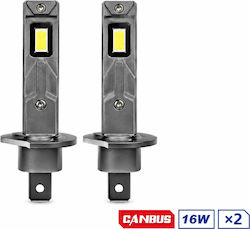 X18 H1 LED Крушки За Автомобил 12V 6000K Хладно Бяло 2 Броя