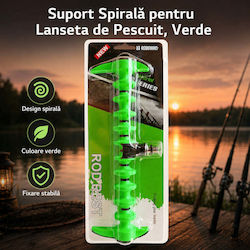 Suport spiral pentru undiță de pescuit verde