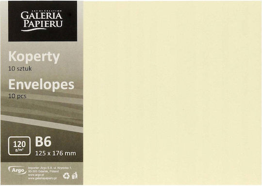 Galeria Papieru Комплект Пликове за Писма 10 Бройки 12.5x6 см Бежови
