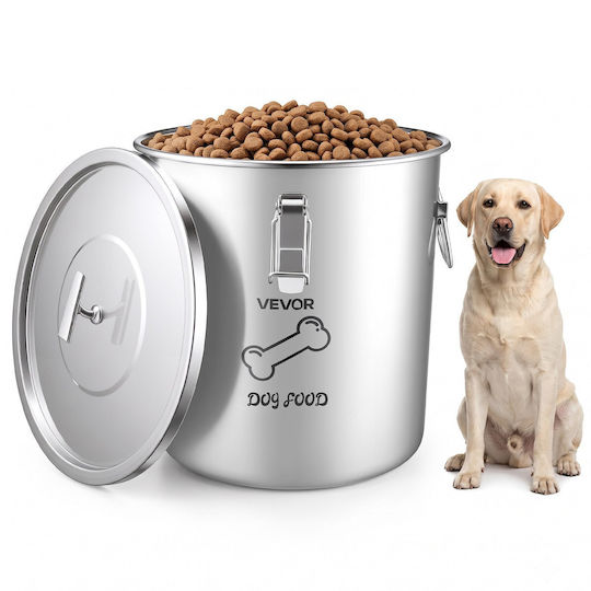 Vevor Stainless Steel Food Storage Container for Dog & Cat 20lt