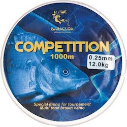 Baracuda Competition 900 M Brown Nylon Monofilament