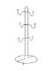 Mug Stand Metallic 14x14x34cm Silver