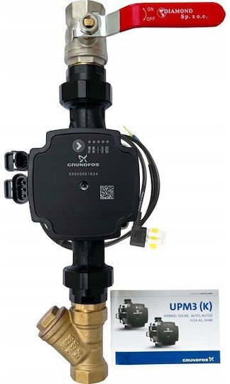 Afriso Сглобка на помпа Dk Dn25 Директен отоплителен кръг Помпа Grundfos Upm3 Hybrid 25-70 Dwz