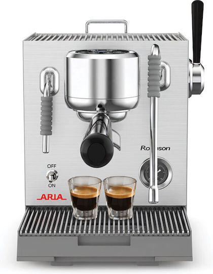 Rohnson Ръчна машина за еспресо 3000W 20bar налягане Сребриста R-98350