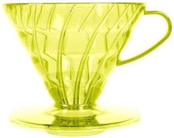 Plastic Drip Hario V60-02 Sunflower Yellow Yellow