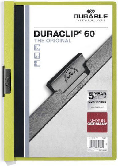 Durable Durable Ντοσιέ mit Clip für Papier A4 Grüne