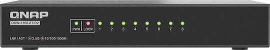 QNap QSW-1108-8T-R2 Comutator L2 cu 8 Porturi Gigabit (1Gbps) Ethernet