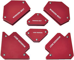 Workers Best Schweißmagnet-Set 6 Stück 3 Größen