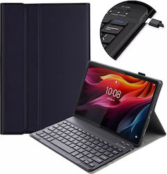 4kom L Bluetooth Клавиатурен калъф за Lenovo Tab K11 Plus 11.45" Tb352fu Черен