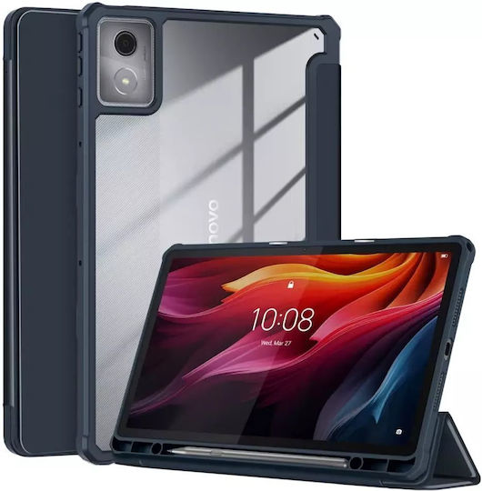Калъф за таблет 4kom L Clear Pencil Капак Стойка Lenovo Tab K11 Plus 11.45'' Tb352fu Тъмносин