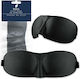 Waya Polyester Schlafmaske Schwarz