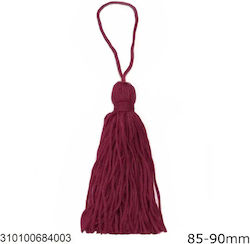 Polyester Tassel 85-90mm Burgundy Polyester Tassel 85-90mm Burgundy