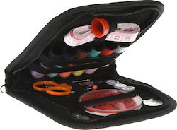 Sewing Set 34pcs Black Case Zipper Packaging Header Card