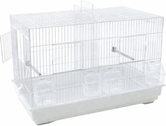 Colivie pentru Păsări 57x32x39cm Alb