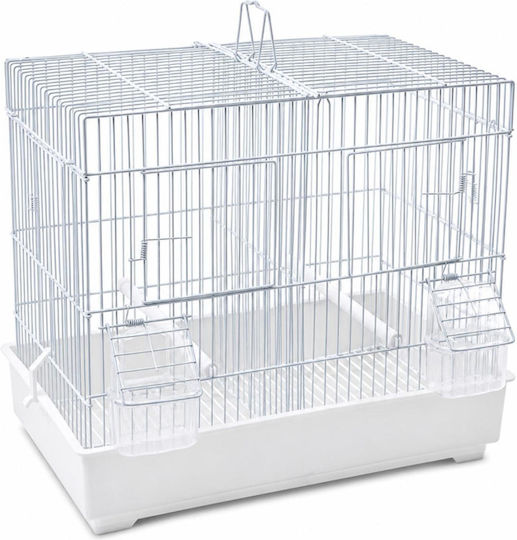 Colivie pentru Păsări 44x26.5x32cm Alb