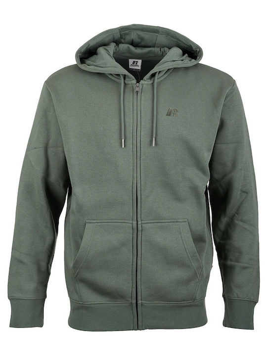 Russell Athletic Khaki Hooded Cardigan