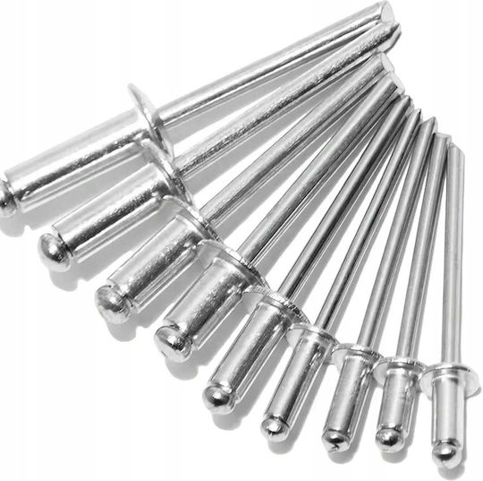 Silver Nieten Eisen M8x10mm 400 Stück