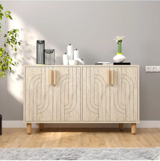 Konsolentisch Holz Braun M120xB30xH75cm