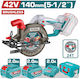 Total TSLI4214012E Дисков трион Безчетков 42V 2x2Ah