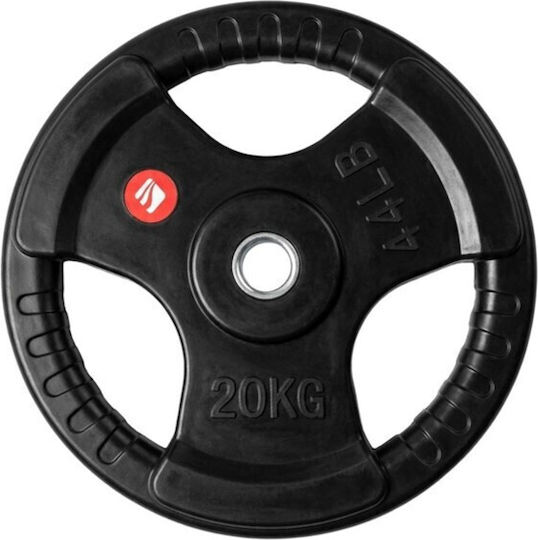 inSPORTline Каучуков Диск 1 x 5kg Φ30mm с Дръжки