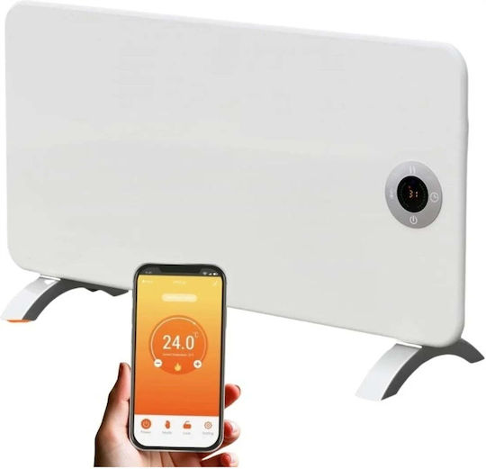 Thermoval TX Next Подов Конвектор 1500W с Електронен Термостат и WiFi 66x45cm Бял