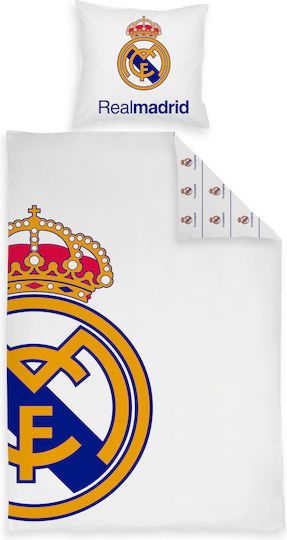 Real Madrid Σεντόνι Μονό Βαμβακερό Real Madrid 140x200cm