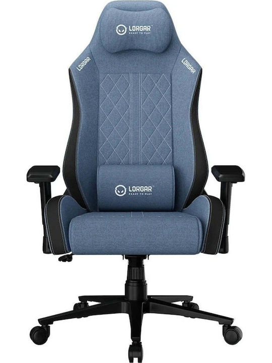 Lorgar Advanced CHA41 Υφασμάτινη Καρέκλα Gaming με Ρυθμιζόμενα Μπράτσα Μπλε