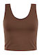 Celestino Top Crop Elastic Slim Fit Maro