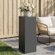 vidaXL Metall Pflanzenständer Grau 30x30x80cm