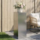 vidaXL Pflanzenständer Metall Silber 30x30x80cm
