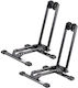 Set 2 Suporturi Pliabile pentru Biciclete de Munte Compatibile cu Diametrele Roților 508-737 Mm Oțel Negru
