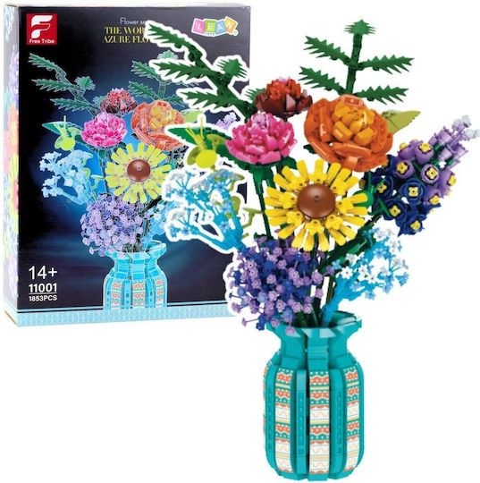 Bauklötze Blumenstrauß in Vase Für 14+ Jahre 1853Stücke