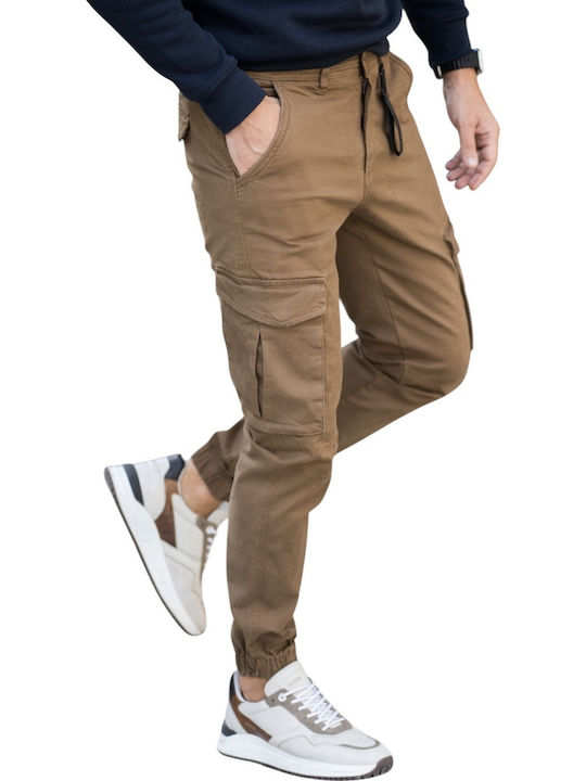 Rebase Cargo-Hose für Herren, Elastisch, Relaxed Fit, Cigar