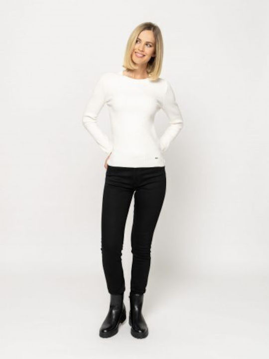 Heavy Tools Damen Pullover Weiß