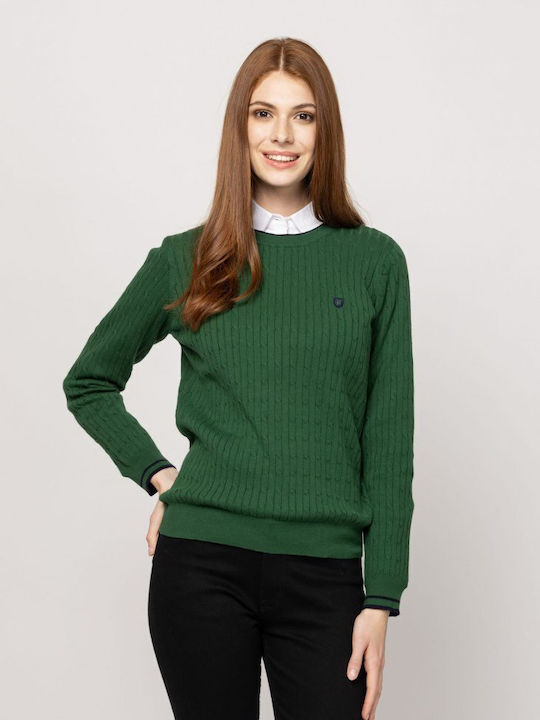 Women's Sweater Cotton Green
