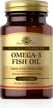Solgar Омега-3 Double Strength Рибено масло 4800mg 3 меки капсули