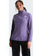 Glacier 1/4 Winter Damen Fleece Bluse Wandern mit Reißverschluss Grounded Pflaume