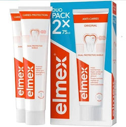 Elmex Паста за зъби против кариес 2x75ml Elmex Паста за зъби против кариес 2x75ml