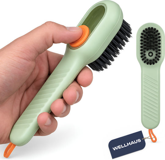 Wellhaus Perie de curățare din plastic cu mâner verde