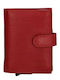 Leder Herrenbrieftasche mit RFID Rot