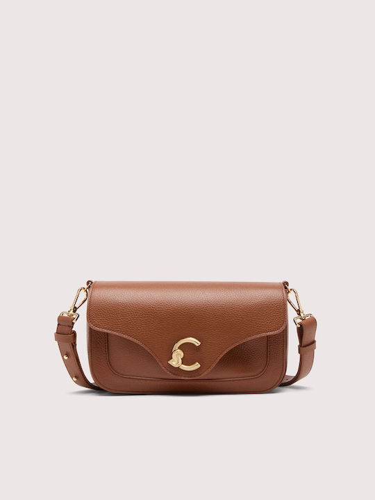 Geantă Dama de Umăr / Crossbody din Piele Tabac Maro