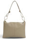 Leather Women's Shoulder Bag Taupe