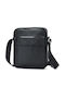 Herren Ledertasche Schulter / Crossbody Schwarz