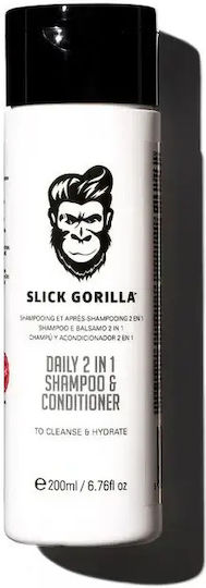 Slick Gorilla Detox 2 In 1 Шампоан за Дълбоко Почистване за Тънка Коса 200 мл