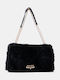 Fur Women's Shoulder Bag Black