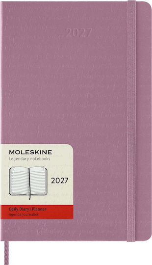 Moleskine Дневен дневник A5 2027 Розов 13x13см.
