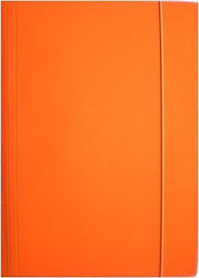 Ziemia Obiecana File Folder With Rubber Band And Elastic Orange