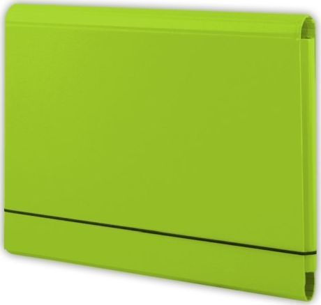 File Folder with Rubber Band and Flaps for A4 Paper Green