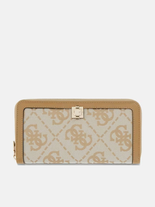 Guess Audrey Голяма дамска портмоне Бежов
